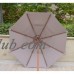 Formosa Covers Double Vented 9ft Umbrella Replacement Canopy 6 Ribs in Taupe (Canopy Only)   555827223